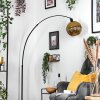 Koyoto lampa stojąca, lampa podłogowa łukowa czarny, 1-punktowy