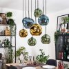Ripoll Lampa wisząca, Kula świetlna, Lampa wisząca Ecru, Czarny, 8-punktowe