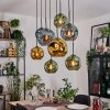 Ripoll Lampa wisząca, Kula świetlna, Lampa wisząca Ecru, Czarny, 8-punktowe