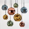 Ripoll Lampa wisząca, Kula świetlna, Lampa wisząca Ecru, Czarny, 8-punktowe