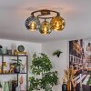 Ripoll Lampa sufitowa, Kula świetlna Niebeieski, Złoty, Zielony, 3-punktowe