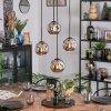 Ripoll lampa wisząca, kula świetlna, lampa wisząca kaskadowa chrom, przydymiony, 4-punktowe