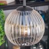 Koyoto lampa wisząca, kula świetlna, lampa wisząca kaskadowa bursztynowy, przezroczysty, przydymiony, 4-punktowe