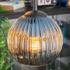 Koyoto lampa wisząca, kula świetlna, lampa wisząca kaskadowa niebeieski, zielony, miedziany, 4-punktowe
