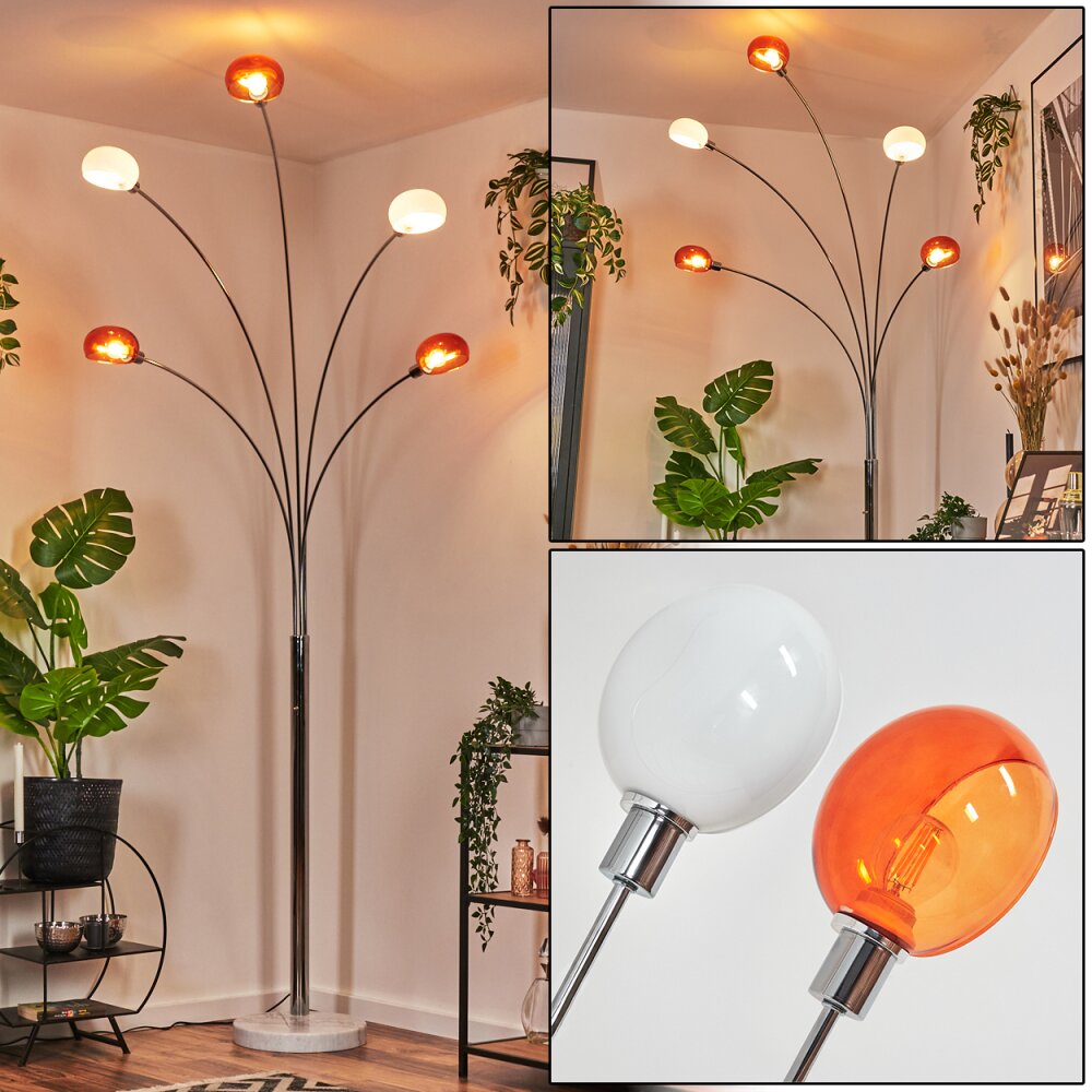 Nikkala Lampa stojąca Chrom, Biały, 5-punktowe main product photo