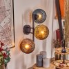Koyoto Kula świetlna, Lampa ścienna Niebeieski, Złoty, W kolorze miedzi, 3-punktowe