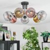 Ripoll Lampa sufitowa, Kula świetlna Złoty, Przezroczysty, W kolorze miedzi, Przydymiony, 7-punktowe