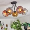 Ripoll lampa sufitowa, kula świetlna chrom, złoty, przezroczysty, miedziany, przydymiony, 5-punktowe