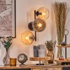 Koyoto Kula świetlna, Lampa ścienna W kolorze bursztynu, Przezroczysty, Przydymiony, 3-punktowe
