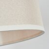 Bassagoda lampa stojąca, lampa podłogowa łukowa chrom, czarny, 1-punktowy, abażur materiałowy