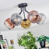 Ripoll lampa sufitowa, kula świetlna złoty, przezroczysty, miedziany, przydymiony, 5-punktowe