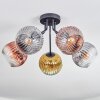 Ripoll lampa sufitowa, kula świetlna złoty, przezroczysty, miedziany, przydymiony, 5-punktowe