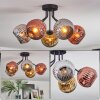 Ripoll lampa sufitowa, kula świetlna chrom, złoty, miedziany, przydymiony, 5-punktowe