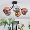Ripoll lampa sufitowa, kula świetlna chrom, złoty, miedziany, przydymiony, 5-punktowe