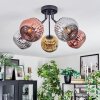 Ripoll lampa sufitowa, kula świetlna chrom, złoty, miedziany, przydymiony, 5-punktowe