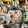 Gastor Lampa wisząca, Kula świetlna, Lampa wisząca W kolorze bursztynu, Złoty, Przezroczysty, Przydymiony, 8-punktowe