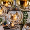 Gastor Lampa wisząca, Kula świetlna, Lampa wisząca W kolorze bursztynu, Złoty, Przezroczysty, Przydymiony, 8-punktowe