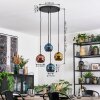 Ripoll Lampa wisząca, Kula świetlna, Lampa wiszącego klastra Niebeieski, Złoty, W kolorze miedzi, 4-punktowe