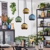 Koyoto Lampa wisząca, Kula świetlna, Lampa wiszącego klastra Niebeieski, Złoty, Zielony, 4-punktowe