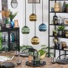 Koyoto Lampa wisząca, Kula świetlna, Lampa wiszącego klastra Niebeieski, Złoty, Zielony, 4-punktowe