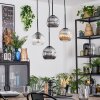 Ripoll lampa wisząca, kula świetlna, lampa wisząca kaskadowa bursztynowy, przezroczysty, przydymiony, 4-punktowe