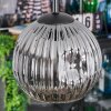 Ripoll lampa wisząca, kula świetlna, lampa wisząca kaskadowa bursztynowy, przezroczysty, przydymiony, 4-punktowe