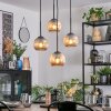 Ripoll lampa wisząca, kula świetlna, lampa wisząca kaskadowa bursztynowy, 4-punktowe