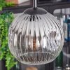 Ripoll lampa wisząca, kula świetlna, lampa wisząca kaskadowa chrom, przezroczysty, przydymiony, 4-punktowe