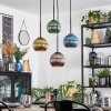 Koyoto Lampa wisząca, Kula świetlna, Lampa wiszącego klastra Niebeieski, Złoty, Zielony, W kolorze miedzi, 4-punktowe
