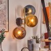 Koyoto Kula świetlna, Lampa ścienna Złoty, Czarny, 3-punktowe