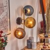 Koyoto Kula świetlna, Lampa ścienna Złoty, Czarny, 3-punktowe