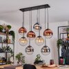 Gastor Lampa wisząca, Kula świetlna, Lampa wisząca W kolorze bursztynu, Chrom, Przezroczysty, W kolorze miedzi, Przydymiony, 8-punktowe