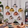 Gastor lampa wisząca, kula świetlna, lampa wisząca chrom, złoty, przezroczysty, miedziany, przydymiony, 8-punktowe