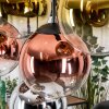 Gastor lampa wisząca, kula świetlna, lampa wisząca chrom, złoty, przezroczysty, miedziany, przydymiony, 8-punktowe