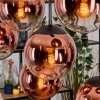 Gastor lampa wisząca, kula świetlna, lampa wisząca przezroczysty, miedziany, 8-punktowe