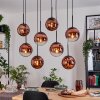 Gastor lampa wisząca, kula świetlna, lampa wisząca przezroczysty, miedziany, 8-punktowe