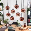 Gastor Lampa wisząca, Kula świetlna, Lampa wisząca Przezroczysty, W kolorze miedzi, 8-punktowe