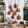 Gastor Lampa wisząca, Kula świetlna, Lampa wisząca Przezroczysty, W kolorze miedzi, 8-punktowe