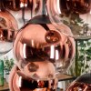 Gastor lampa wisząca, kula świetlna, lampa wisząca przezroczysty, miedziany, 8-punktowe