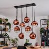 Gastor Lampa wisząca, Kula świetlna, Lampa wisząca Przezroczysty, W kolorze miedzi, 8-punktowe