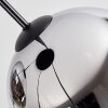 Koyoto lampa wisząca, kula świetlna, lampa wisząca kaskadowa chrom, przezroczysty, przydymiony, 4-punktowe