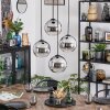 Koyoto Lampa wisząca, Kula świetlna, Lampa wiszącego klastra Chrom, Przezroczysty, Przydymiony, 4-punktowe