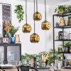 Ripoll lampa wisząca, kula świetlna, lampa wisząca kaskadowa złoty, 4-punktowe