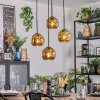 Ripoll lampa wisząca, kula świetlna, lampa wisząca kaskadowa złoty, 4-punktowe