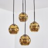 Ripoll lampa wisząca, kula świetlna, lampa wisząca kaskadowa złoty, 4-punktowe