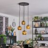 Ripoll lampa wisząca, kula świetlna, lampa wisząca kaskadowa złoty, 4-punktowe