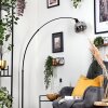 Ripoll lampa stojąca, lampa podłogowa łukowa czarny, 1-punktowy