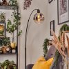 Ripoll lampa stojąca, lampa podłogowa łukowa czarny, 1-punktowy