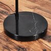 Bassagoda lampa stojąca, lampa podłogowa łukowa czarny, 1-punktowy, abażur materiałowy