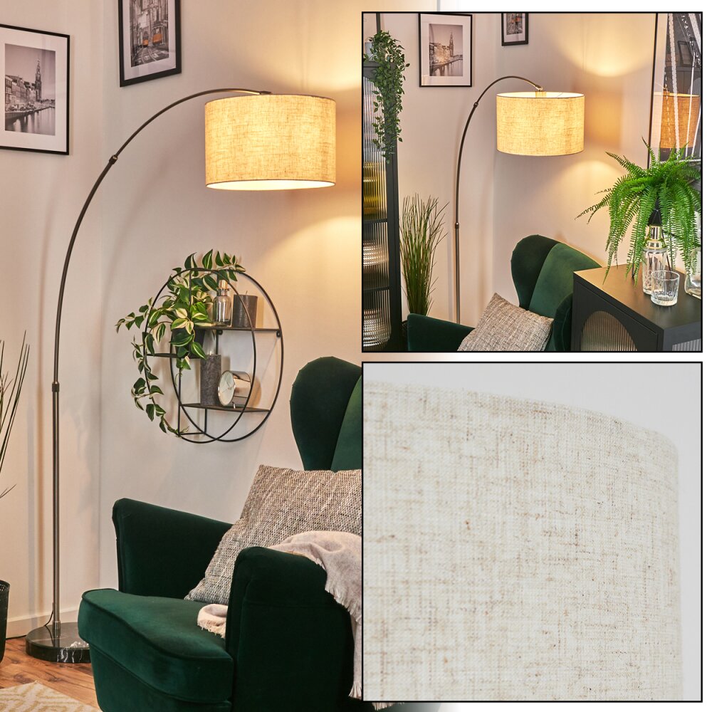 Bassagoda Lampa stojąca Nikiel matowy, Czarny, 1-punktowy main product photo